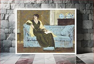 Πίνακας, Woman Seated on a Sofa (1865–1915) by Walter Crane