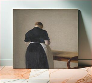 Πίνακας, Woman seen from the Back by Vilhelm Hammershøi