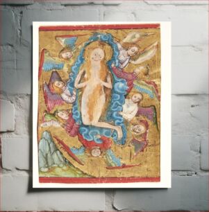 Πίνακας, Woman taken to heaven by angels by unknown