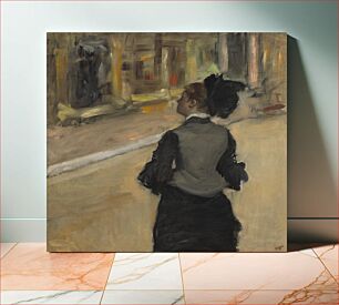 Πίνακας, Woman Viewed from Behind (Visit to a Museum) (ca. 1879-1885) by Edgar Degas