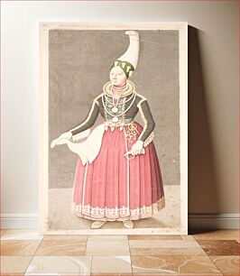 Πίνακας, Woman wearing Icelandic peasant costume by Olavius