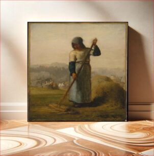 Πίνακας, Woman with a Rake by Jean-François Millet