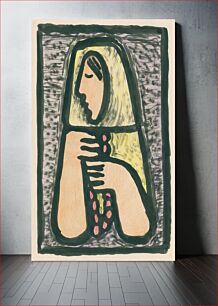 Πίνακας, Woman with a rosary by Mikuláš Galanda