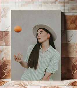 Πίνακας, Woman with an Orange Γυναίκα με ένα πορτοκάλι