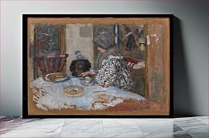 Πίνακας, Woman with Dog, or Woman and Dog at Table (Femme au chien, ou Femme et chien Ã table) by Pierre Bonnard