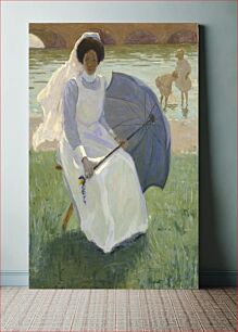 Πίνακας, Woman with Green Parasol, Frederick F. Fursman
