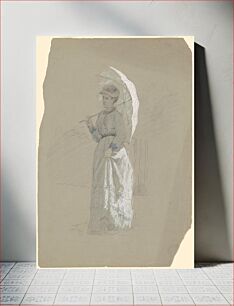 Πίνακας, Woman with Parasol (ca. 1870) by Enoch Wood Perry, Jr