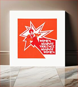 Πίνακας, Women against violence against women (1975) vintage poster by Feminist Alliance Against Rape (U.S.)