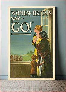 Πίνακας, Women of Britain say - GO! (1915)