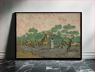 Πίνακας, Women Picking Olives by Vincent van Gogh