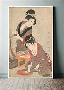 Πίνακας, Women Preparing Sashimi