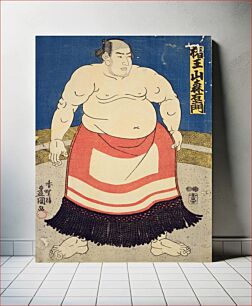 Πίνακας, Woodblock print of Sumo-e by Utagawa Kunisada
