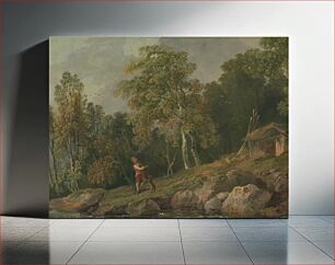 Πίνακας, Wooded Landscape with a Boy and his Dog