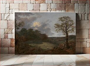 Πίνακας, Wooded Landscape with a Cottage and Shepherd
