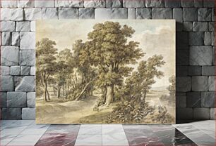 Πίνακας, Woodland Scene by John Wilhelm Nahl