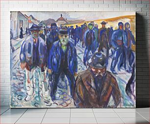 Πίνακας, Workers on their Way Home by Edvard Munch