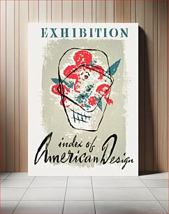 Πίνακας, WPA Art Project poster for an exhibit: Index of American Design, Chicago Historical Society (1941) chromolithograph art by Erel Osborn for WPA Art Project