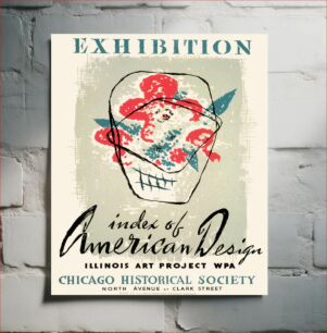 Πίνακας, WPA Art Project poster for an exhibit: Index of American Design, Chicago Historical Society 1941