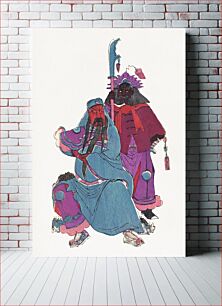 Πίνακας, Wu Ti, or Kuan Ti, Chinese war god, and his squire Chou-tsang (1928)