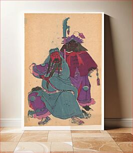 Πίνακας, [Wu Ti, or Kuan Ti, Chinese war god, and his squire Chou-tsang]