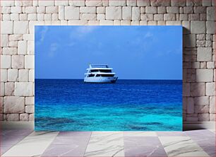 Πίνακας, Yacht on the Blue Sea Γιοτ στη Γαλάζια Θάλασσα