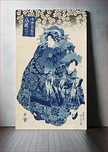 Πίνακας, Yatsuhashi of the Naka-Manjiya, kamuro Wakaba and Yayoi by Utagawa Kunisada