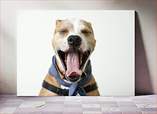 Πίνακας, Yawning Dog Χασμουρητό Σκύλος