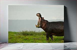 Πίνακας, Yawning Hippopotamus Χασμουρητό Ιπποπόταμος