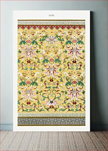 Πίνακας, Yellow botanical pattern, Examples of Chinese Ornament selected from objects in the South Kensington Museum and other collections by Owen Jones