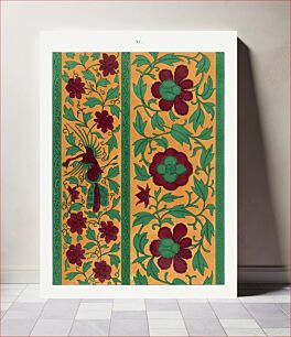 Πίνακας, Yellow flower pattern, Examples of Chinese Ornament selected from objects in the South Kensington Museum and other collections by Owen Jones