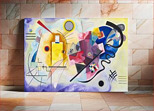 Πίνακας, Yellow-Red-Blue abstract painting by Wassily Kandinsky