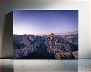 Πίνακας, Yosemite Mountain Range at Dusk Οροσειρά Yosemite στο σούρουπο