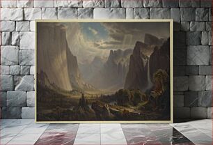 Πίνακας, Yosemite valley. After painting by Thomas Hill