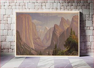 Πίνακας, Yosemite Valley looking east from the Mariposa Trail / Prang's chromo. after John R. Key 73