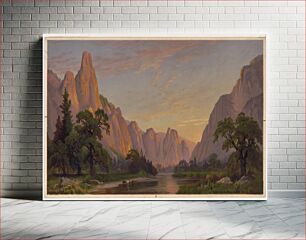 Πίνακας, Yosemite Valley looking west / Prang's American, chromo. after John R. Key 73