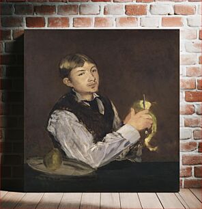 Πίνακας, Young Boy Peeling a Pear by Edouard Manet