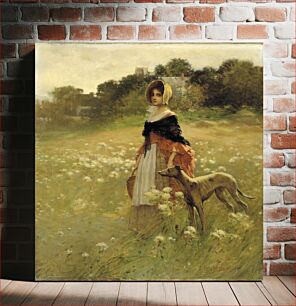 Πίνακας, Young Girl and Dog, Percy Moran