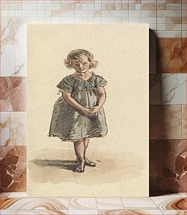 Πίνακας, Young Girl Standing Barefoot by William Henry Hunt