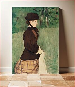 Πίνακας, Young Woman in a Garden (Jeune femme dans un jardin), (1879) by Édouard Manet