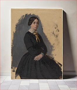 Πίνακας, Young Woman in Black (ca. 1861) by Edgar Degas