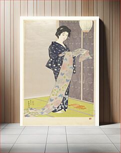 Πίνακας, Young Woman in Summer Kimono (natsu yosoi no musume) (1920)