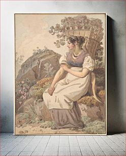 Πίνακας, Young Woman in the Vaudois after the Grape Harvest