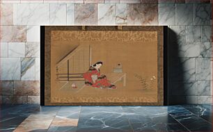 Πίνακας, Young Woman on a Veranda by Furuyama Moroshige
