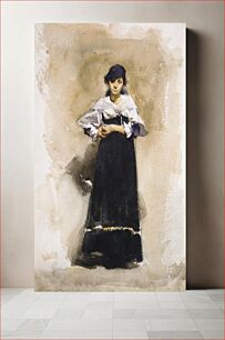 Πίνακας, Young Woman with a Black Skirt early 1880s by John Singer Sargent