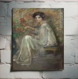 Πίνακας, Young Woman with Roses by Alice Pike Barney