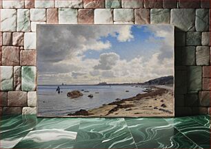 Πίνακας, Zealand's north coast with a view of Kronborg by Vilhelm Kyhn