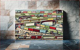 Πίνακας, Zig-zag Passenger and Freight Train by an unknown artist