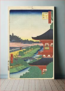 Πίνακας, Zōjōji Pagoda and Akabane by Utagawa Hiroshige
