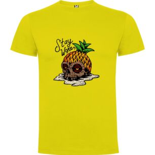 Pineapple Skull Sticker Tshirt