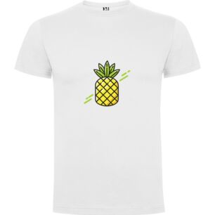 Pineapple Vector Icon Tshirt σε χρώμα Λευκό XLarge